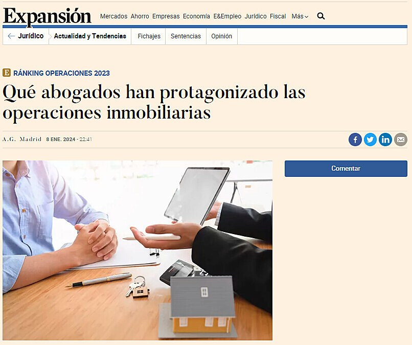 Qu abogados han protagonizado las operaciones inmobiliarias